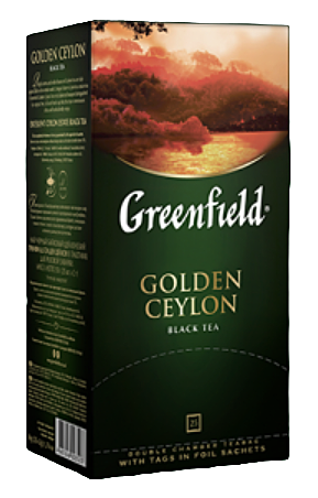 ГРИНФИЛД Голден Цейлон(2гх25п*10 шт )чай пак.черн.
