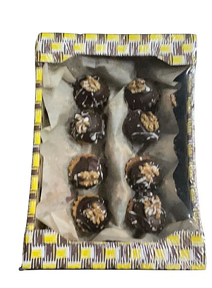 Корзинки наслождение с грецким орехом в темном шоколаде 2 кг  Европа