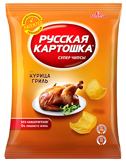 Русская картошка 150гр ассорти 1/9 Со вкусом Курицы