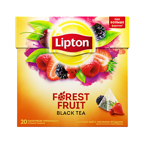 Липтон Чай 20пак. 1х12  Пирамида Forest Fruit/ Лесные ягоды !!! (П-156 Р-12)