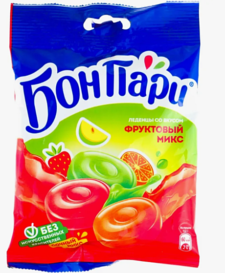 БонПари Мармелад  ассорти 75г (1*15)