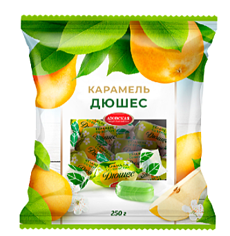 Карамель леденцовая со вкусом Дюшес 250 г / 12 шт АЗОВ