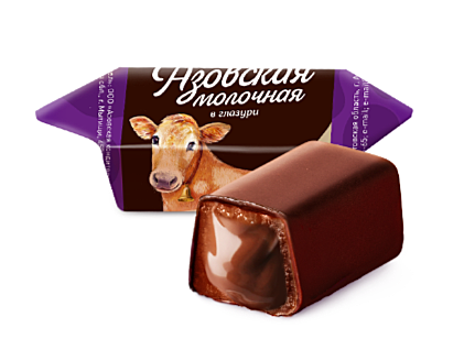 Конфеты молочные со вк. шоколада глазир. 