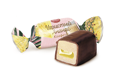 Конфеты помадные с желейной начинкой глазир. 