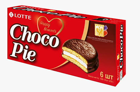         ЛОТТЕ Choco Pie 168гр  16бл*6шт  №6 