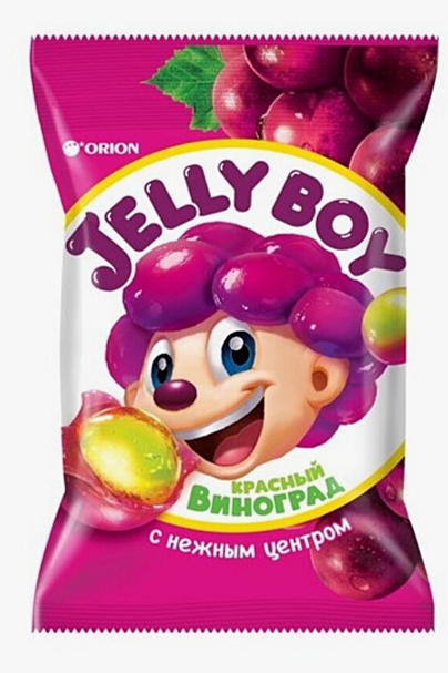         ORION  Мармелад  JELLY BOY 66,гр 1*18 ВИНОГРАД