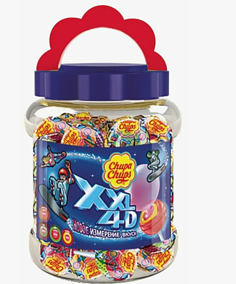             XXL ЧУПА-ЧУПС БАНКЕ ПЛЕЙЛИСТ 29г 60шт 1*8бл