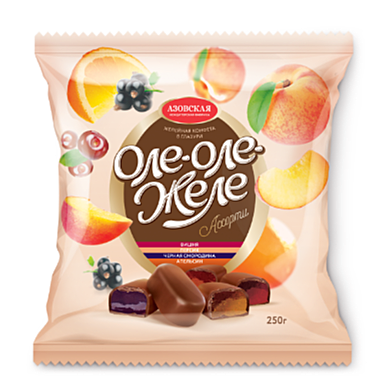 Конфеты желейные глазированные Ассорти 