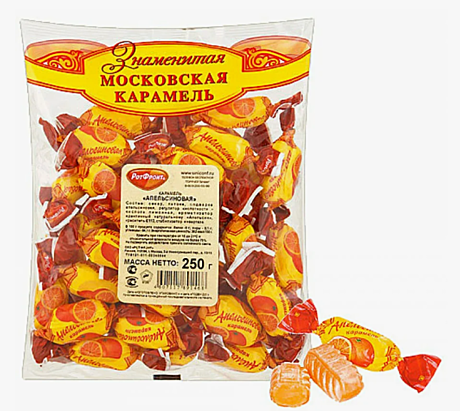 Апельсиновая (карамель) 1/250 20шт /РФ/