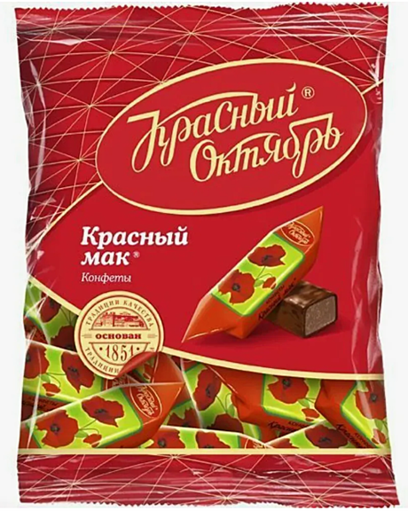 Красный мак (конфеты) 1/250 10 шт /КО/
