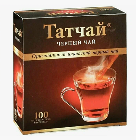 Татчай мелколистовой индийский черный чай 100 пак*1,5г 150 г (24 шт)