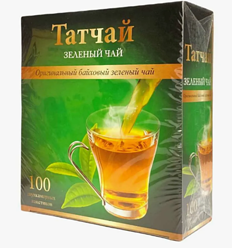 Татчай мелколистовой зеленый чай 100 пак*1,5 г 150 г (24 шт)
