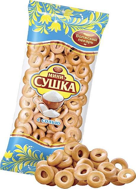 Сушка МИНИ с СОЛЬЮ 180 гр*20 пач (Волжский пекарь)