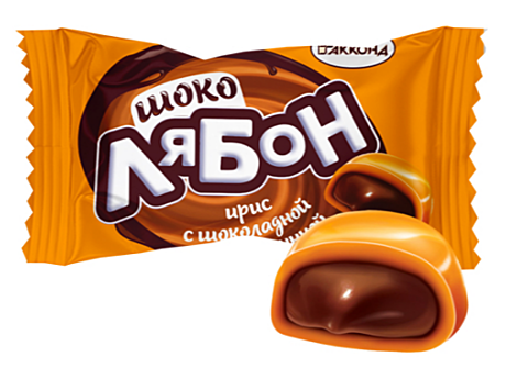 Шоко ЛяБон с шоколадной начинкой 1/1000 (ирис) 6кг./Акконд/