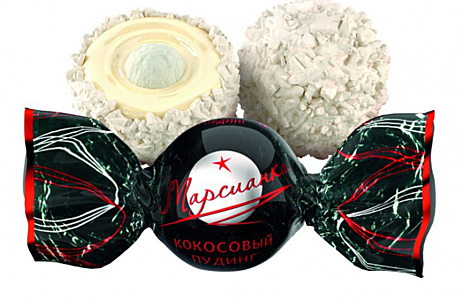 Марсианка кокосовый пудинг 1/1000 (конфеты) 4 кг /Сладкий орешек/