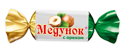Медунок с орехом 1/1000 в/п (конфеты) 6 кг /Славянка/