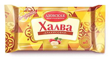 Халва арахисовая 250 г / 20 шт АЗОВ