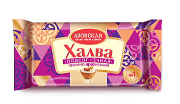 Халва тахинно-арахисовая 250 г / 20 шт АЗОВ