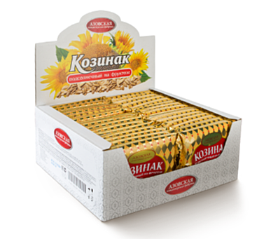 Козинак подсолнечный на фруктозе 110 г / 30 шт АЗОВ