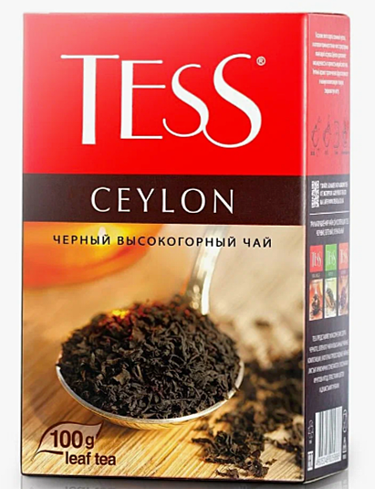 ТЕСС Цейлонский листовой (100г 1х15 шт)чай рассыпн.черн.