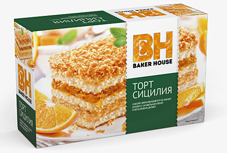                 350гр Торт  СИЦИЛИЯ(Апельсин)