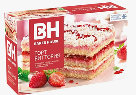                350гр Торт  ВИТТОРИЯ(Клубника )