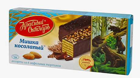 Мишка Косолапый (ваф торт) 1/250 6шт /СБ/