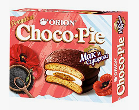         NEW! Choco  Pie POPPY  ( С Маком ) №12 (1*8*12шт*) 30 гр 