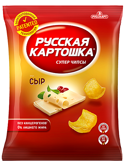Русская картошка 150гр ассорти 1/9 Со вкусом Сыра