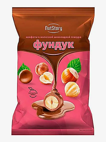 Фундук в молочной шоколадной глазури 4 кг КДВ 